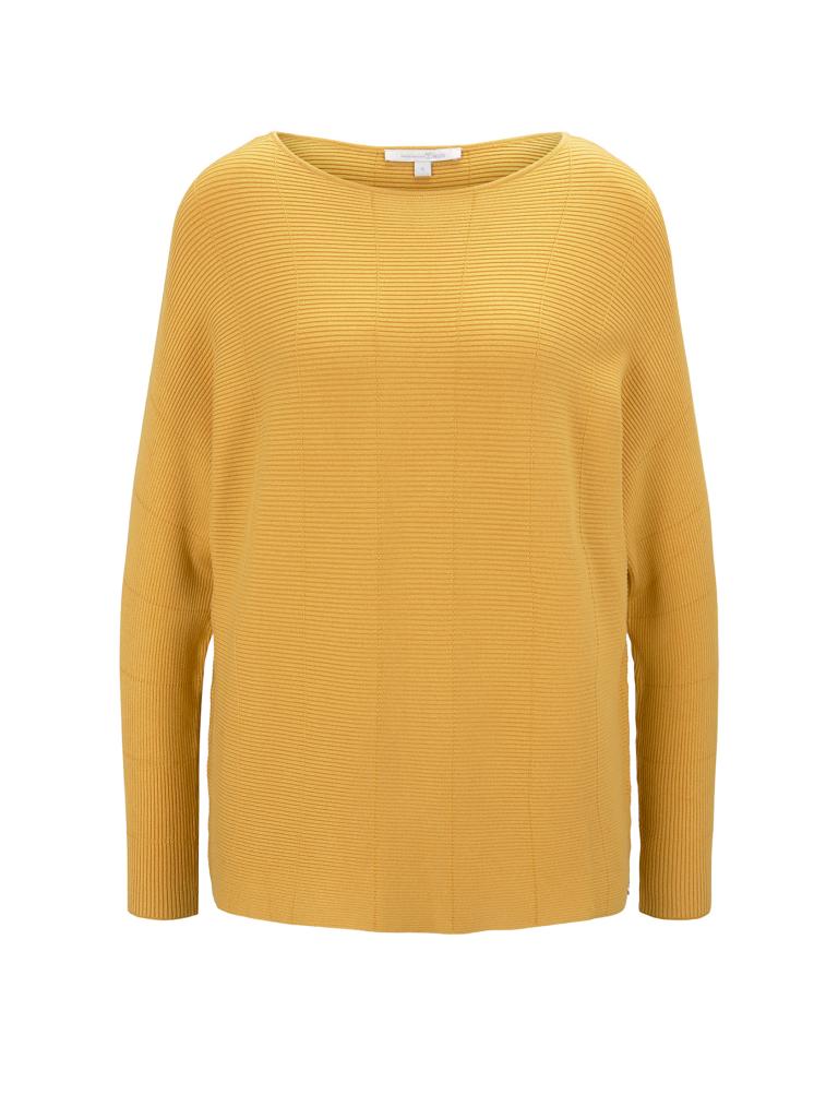 TOM TAILOR DENIM Pullover gelb | L TOM TAILOR DENIM Sweatshirt mit Struktur in Gelb online